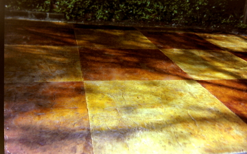 Texture Stamped Concrete Patio