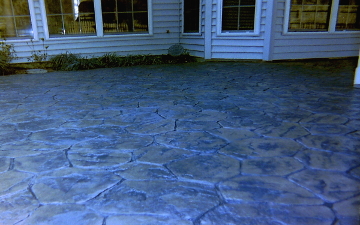 Texture Stamped Concrete Patio